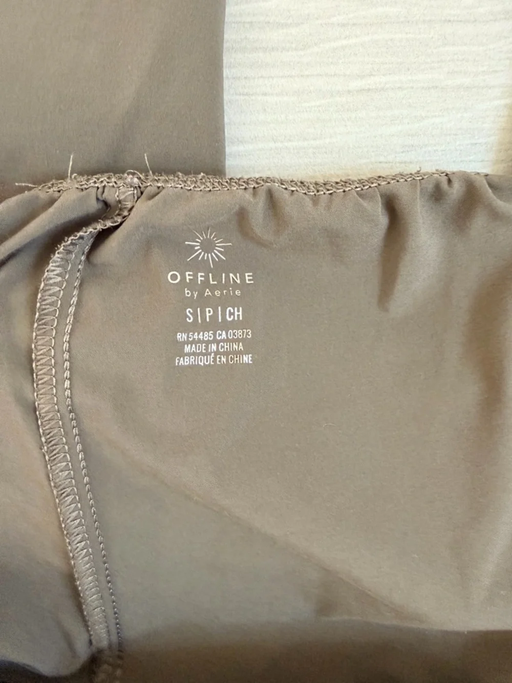 Aerie Offline Jogger‎ Pants Olive Taupe High Waist Sz S/P Performance Athleisure